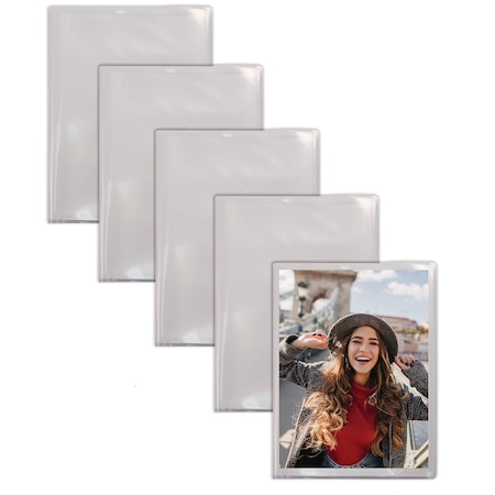 24 Photo Mini Photo Album, 4in. X 6in. Clear View Cover, Holds 24 Photos, 5PK